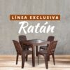 Mesa Cuadrada Ratán - Imagen 2